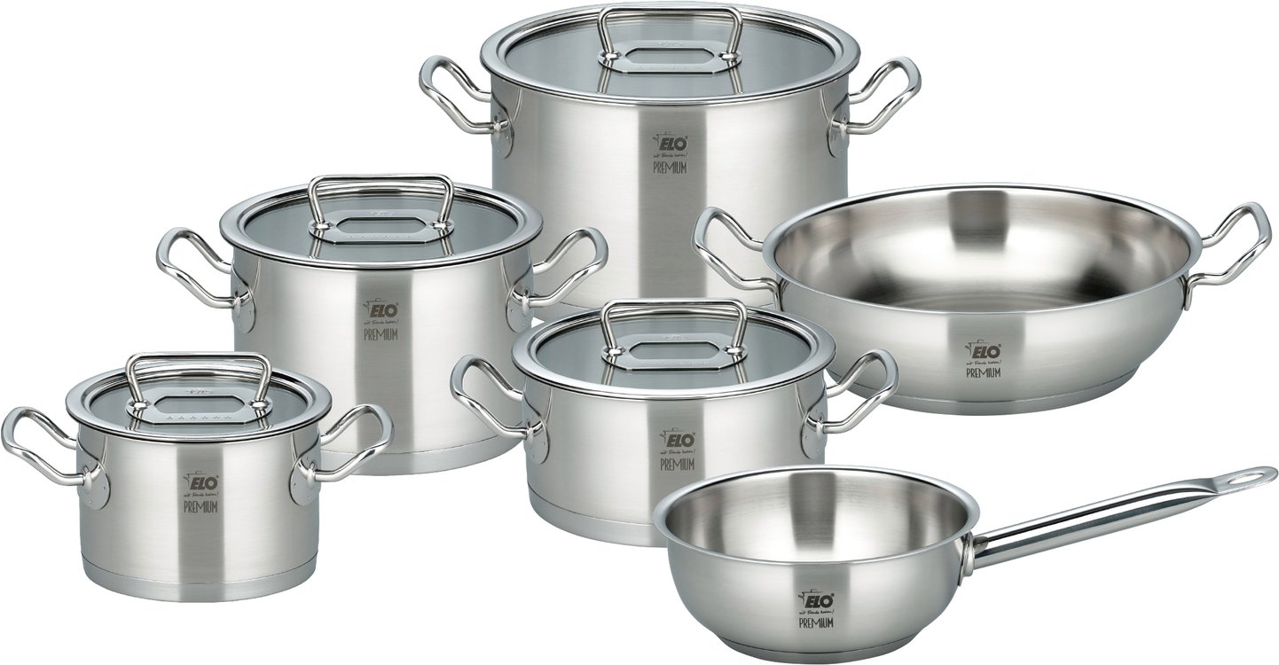 Elo Topfset 6-tlg. GOURMET PLUS, Edelstahl
