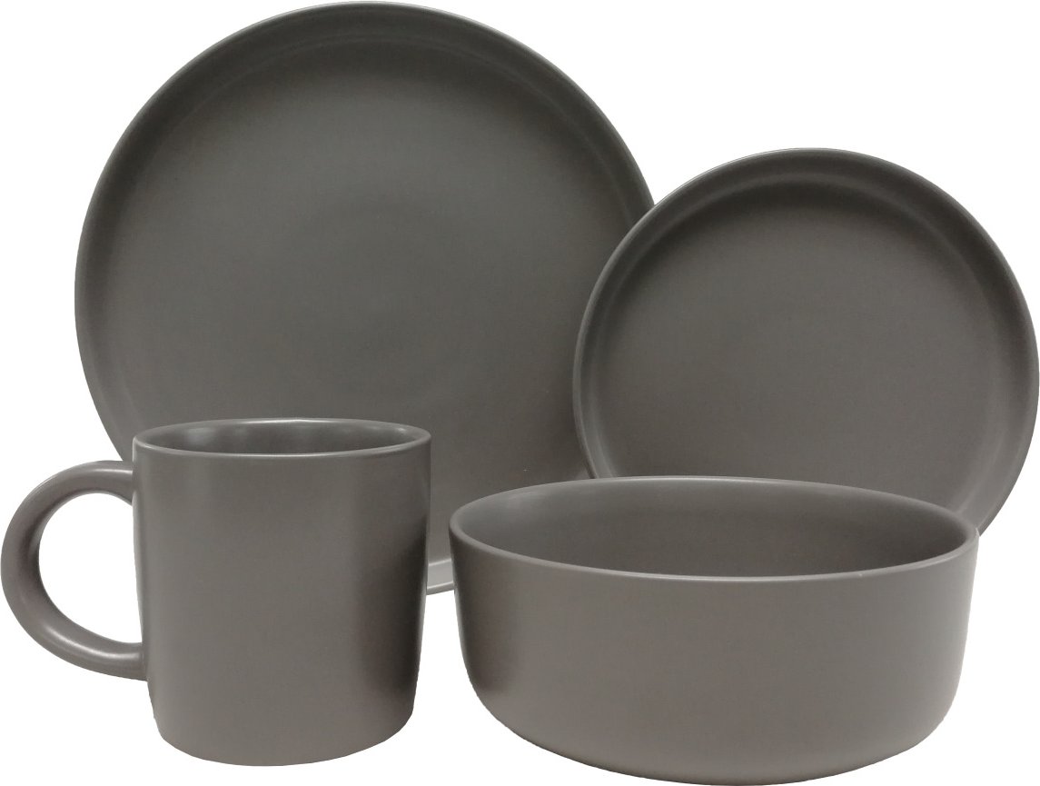 Novel Kombiservice 16-tlg. Salerno grau, Keramik