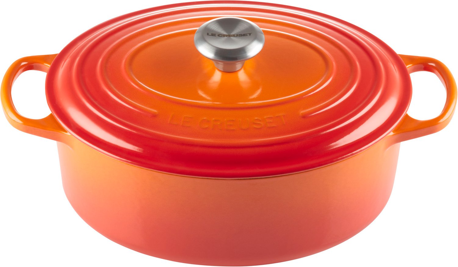 LE CREUSET Bräter oval 29 cm Ofenrot SIGNATURE, Gusseisen