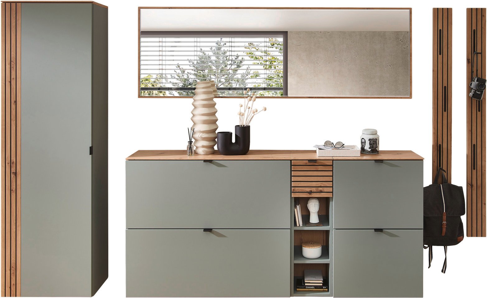 Voleo Garderoben-Set DIANA, Holznachbildung