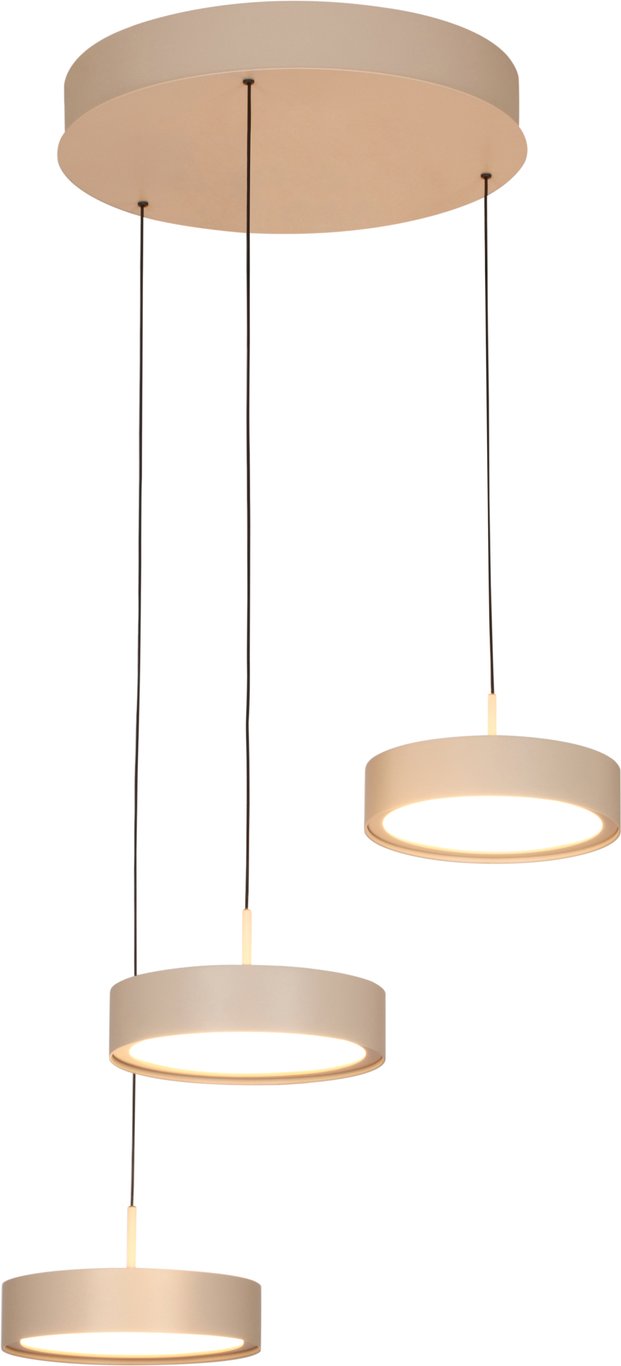 Dieter Knoll LED-Hängeleuchte Bellevue, Aluminium