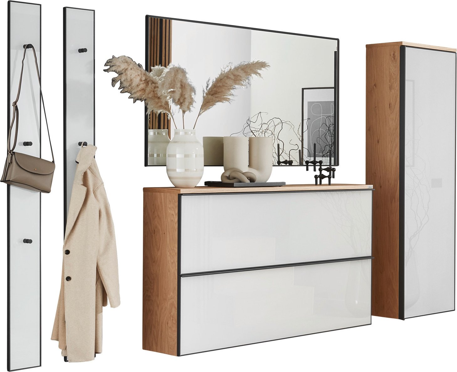 Dieter Knoll Garderoben-Set 5-tlg. ATINA, Glas