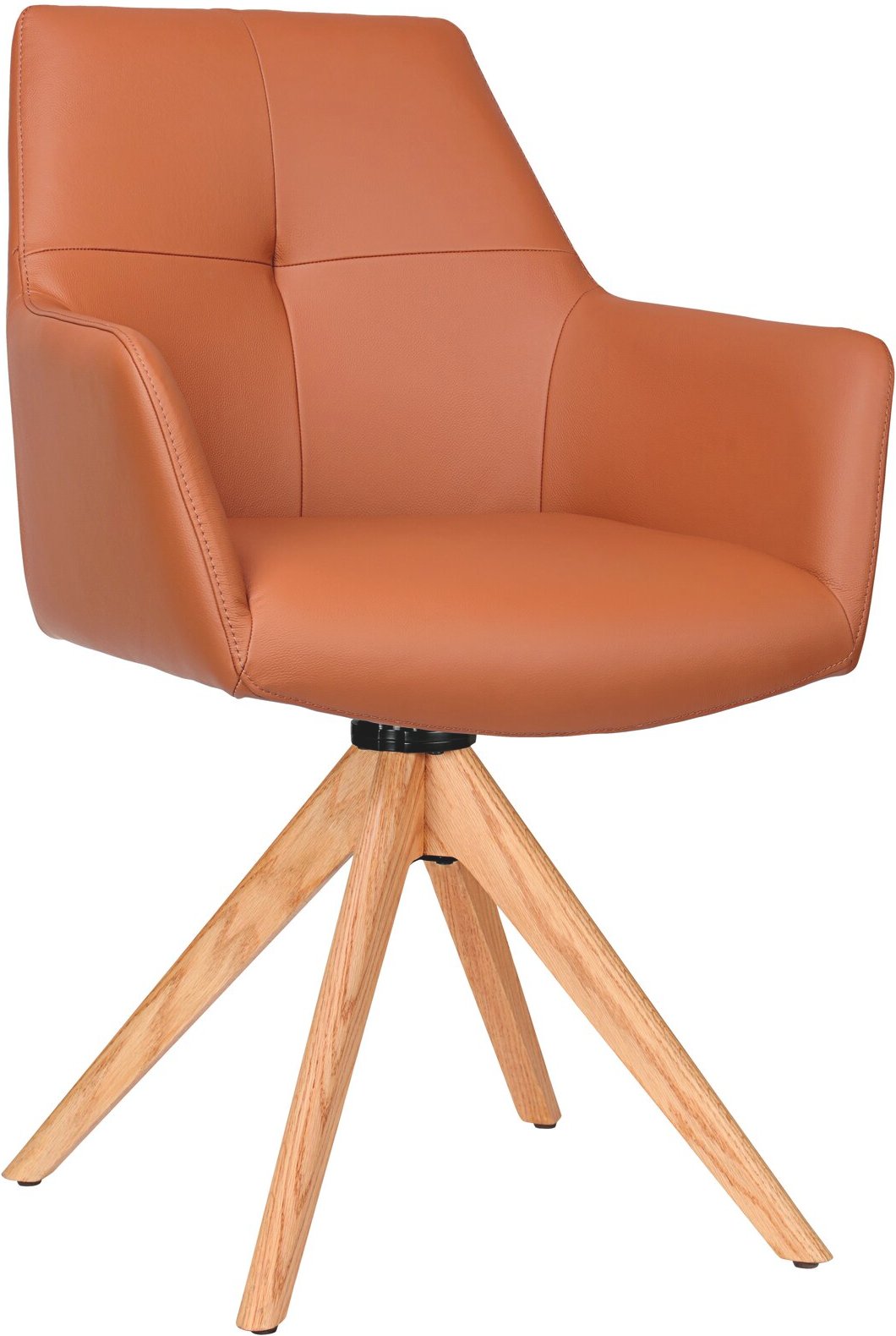 Novel Armlehnstuhl MEDUSA, Cognac, Leder