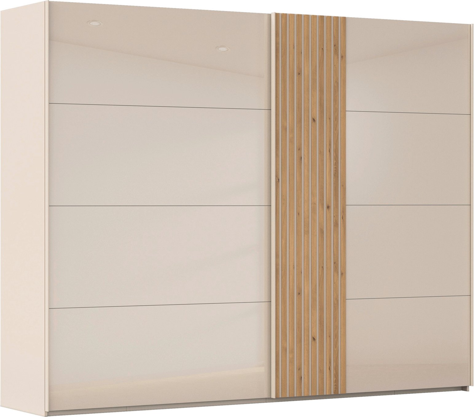 Novel Schwebetürenschrank 2-türig RIEVAS, Holznachbildung