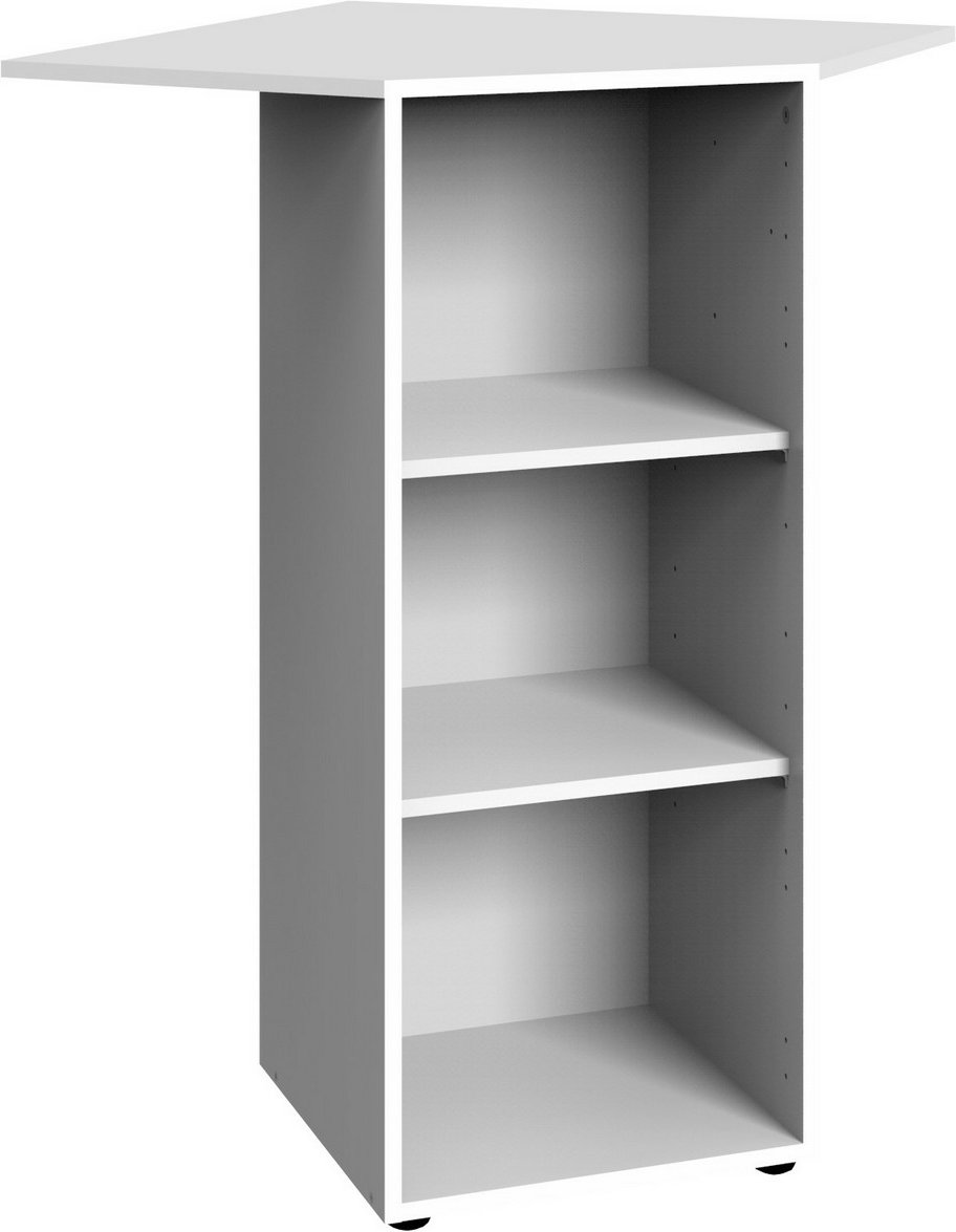 XORA Eckregal niedrig MULTIRAUMKONZEPT, Holznachbildung