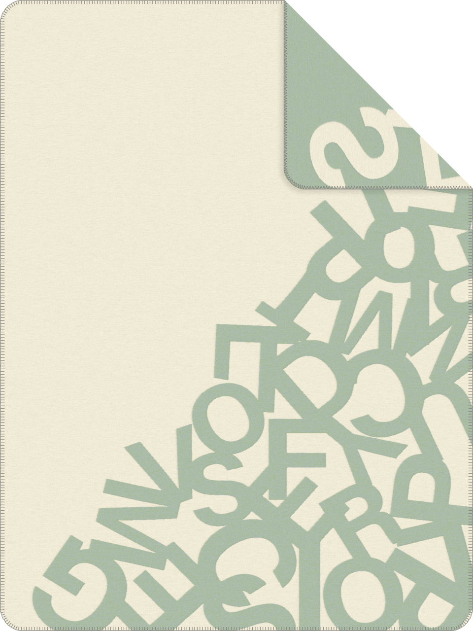 s.Oliver Wohndecke 150x200cm weiß/grün, Baumwolle