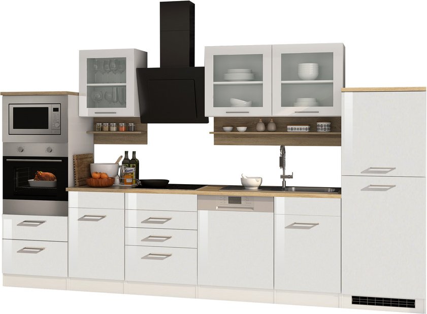 Held Möbel Küchenzeile MAILAND, Holznachbildung