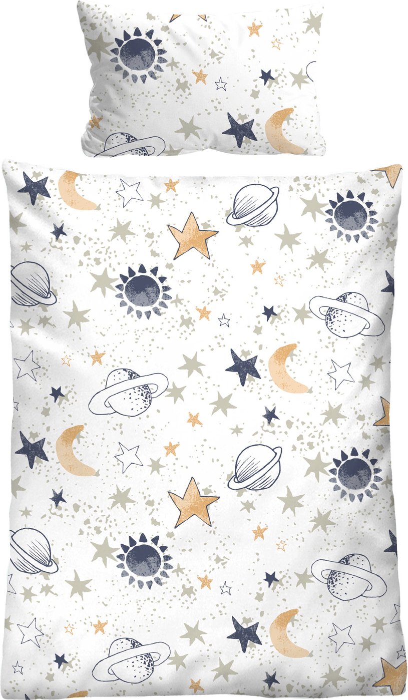 Thumbnail - Biberna Baby Bettwäsche WELTRAUM, Baumwolle
