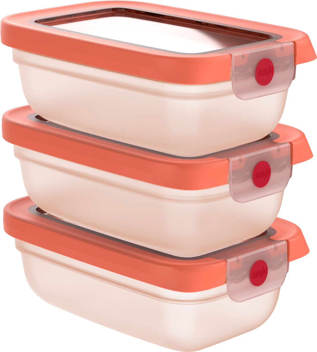 Emsa Frischhaltedosen-Set 3-tlg. ONE CLICK, Kunststoff