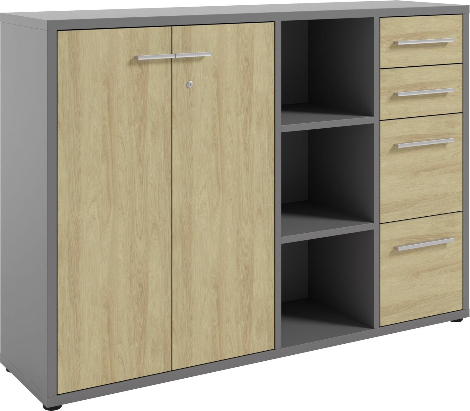 Thumbnail - Manjana Aktenschrank TEXAS, Holz