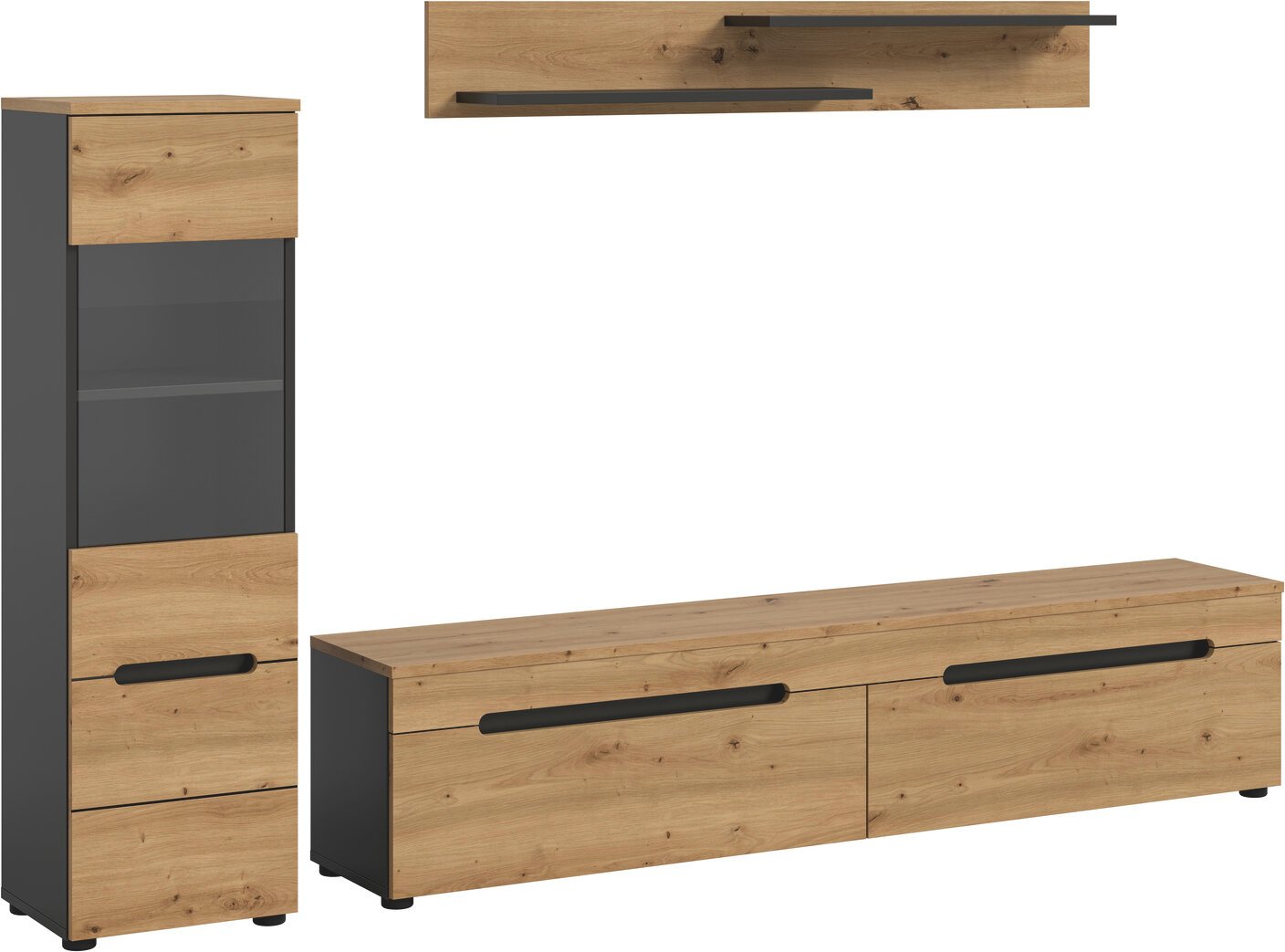 MID.YOU Wohnkombination CANU, Holznachbildung