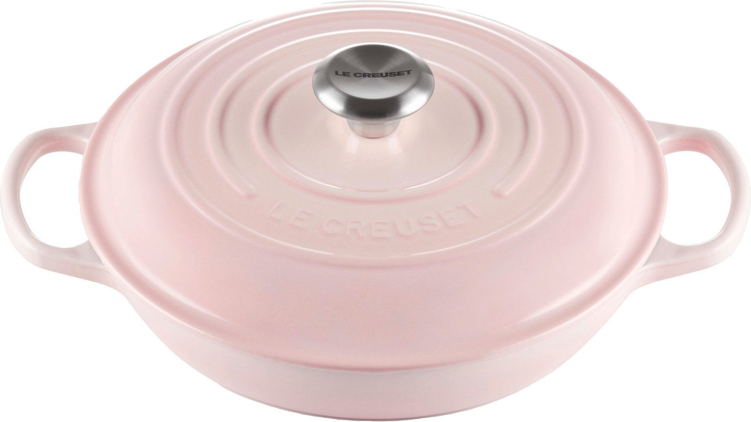 LE CREUSET Gourmet Profitopf 26cm Shell Pink SIGNATURE, Gusseisen