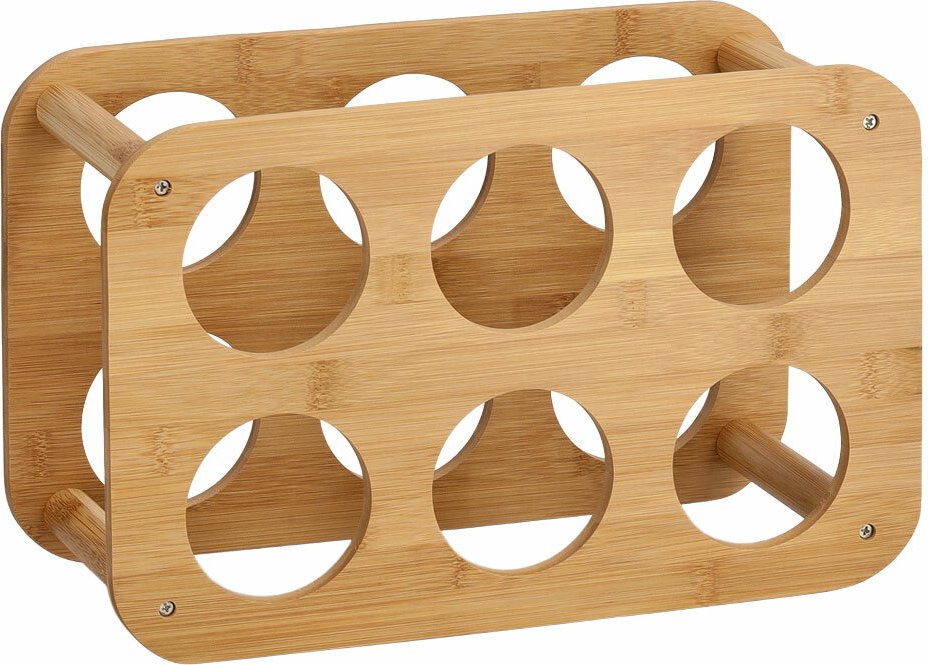 Zeller Present Weinregal für 6 Flaschen, Bambus