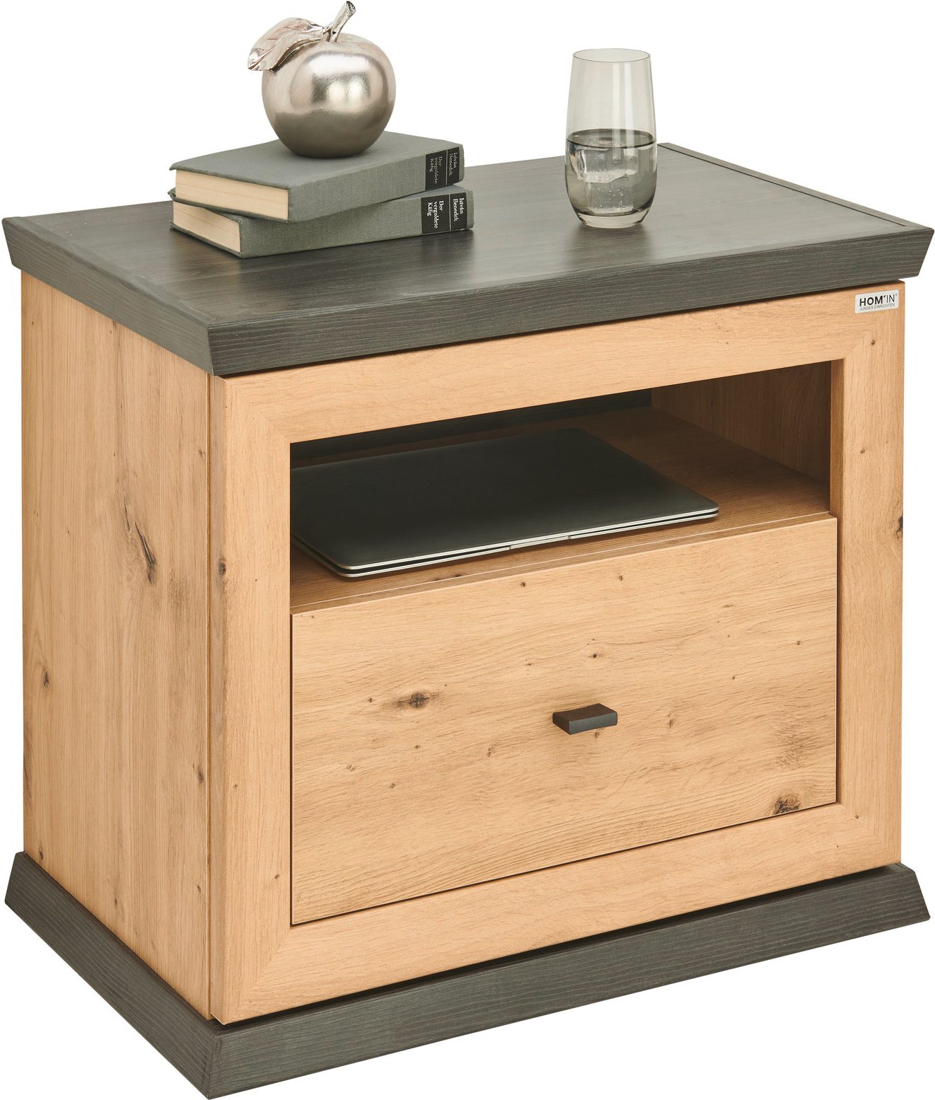 Hom´in Nachtkommode BENTON, Holznachbildung