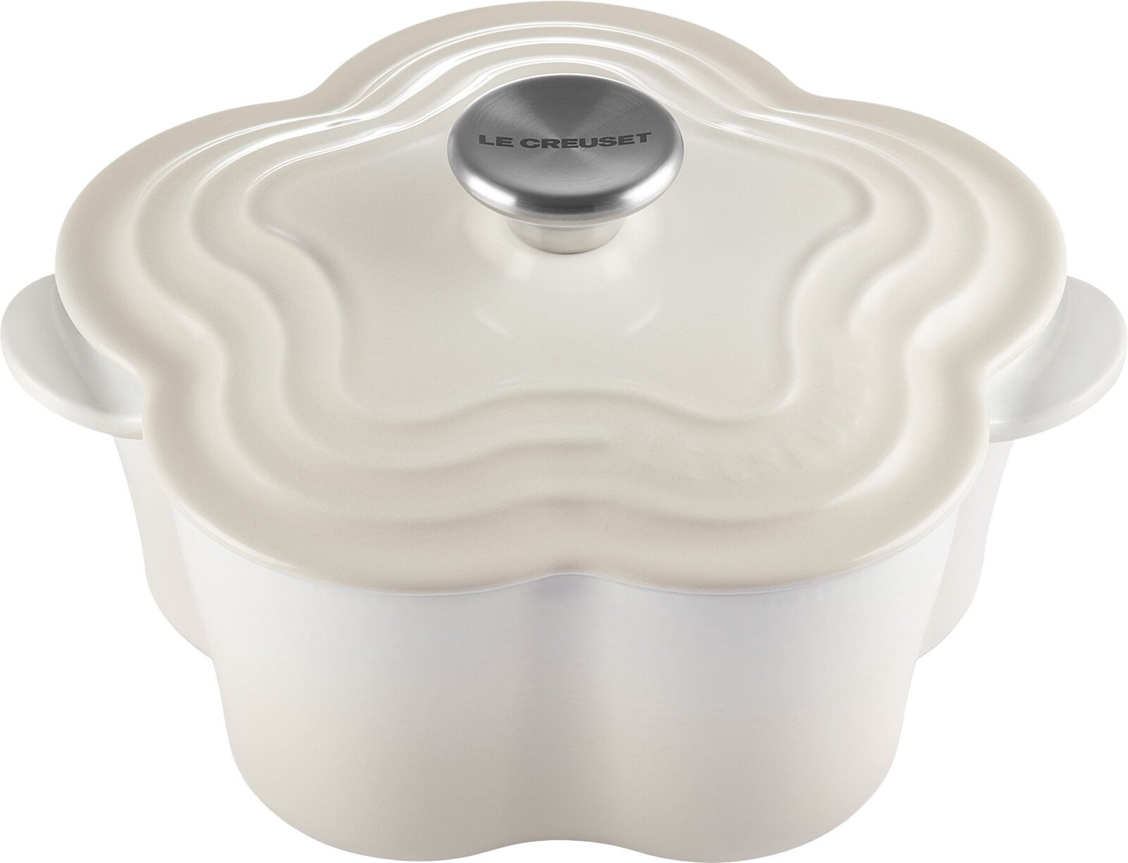 LE CREUSET Blumenbräter 20cm Meringue, Gusseisen