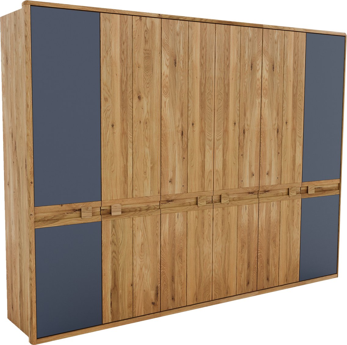 Linea Natura Drehtürenschrank 6-türig EPULO, Teilmassiv