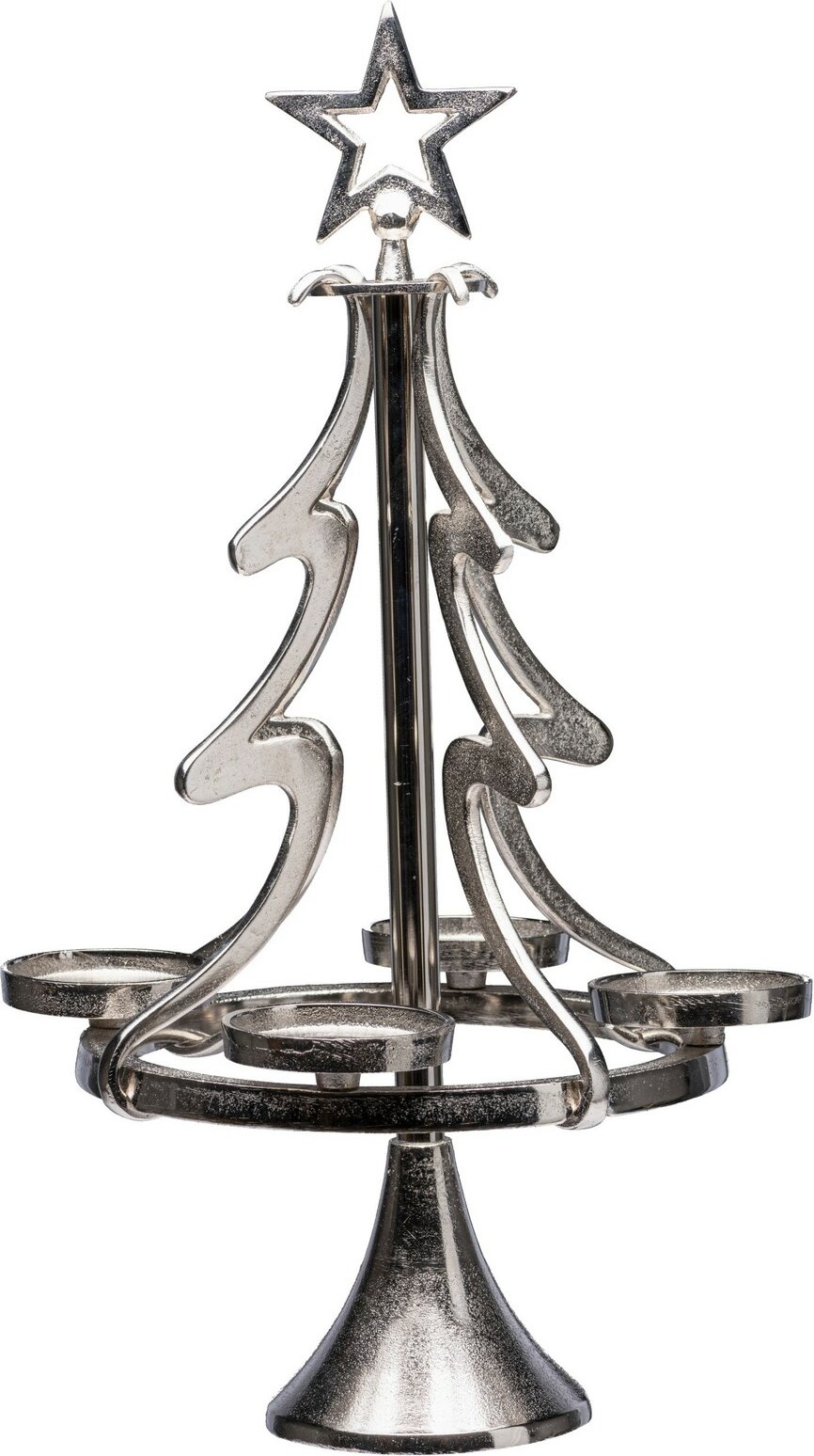 Gasper Kerzenhalter Tannenbaum 55cm, Aluminium