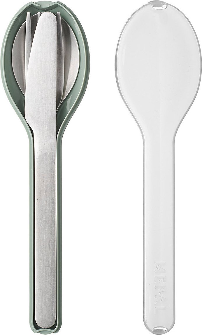Mepal Besteck-Set 3-tlg. Nordic sage ELLIPSE, Edelstahl