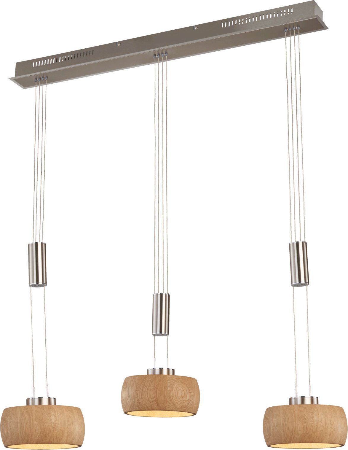 Fischer & Honsel Pendelleuchte SHINE-WOOD, Metall