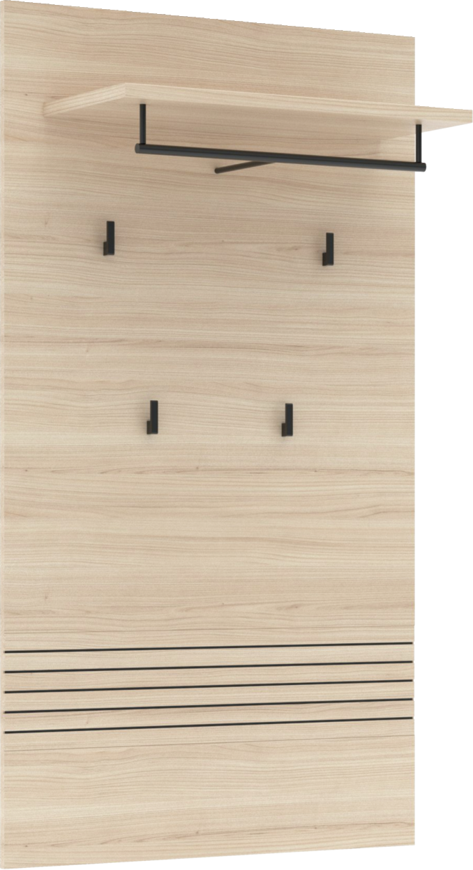 Voleo XL-Garderobenpaneel INA, Holznachbildung