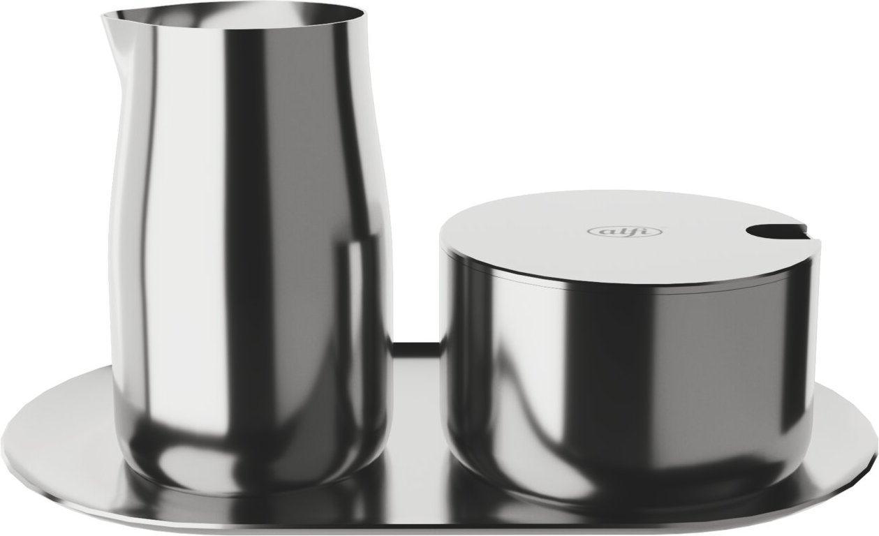Alfi Milch & Zucker Set, silber, Edelstahl
