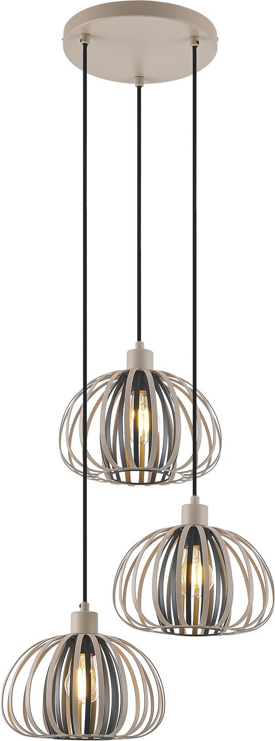 Novel Hängeleuchte, schwarz-akazie, Metall