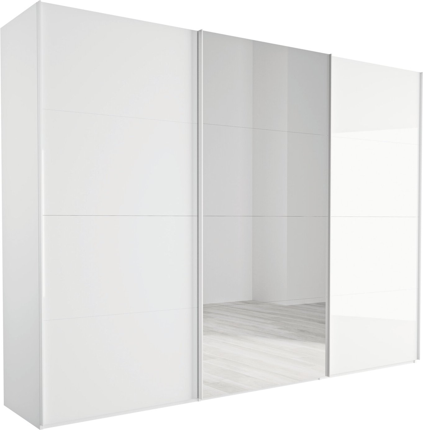 XORA Schwebetürenschrank SYSTEMA, Holznachbildung