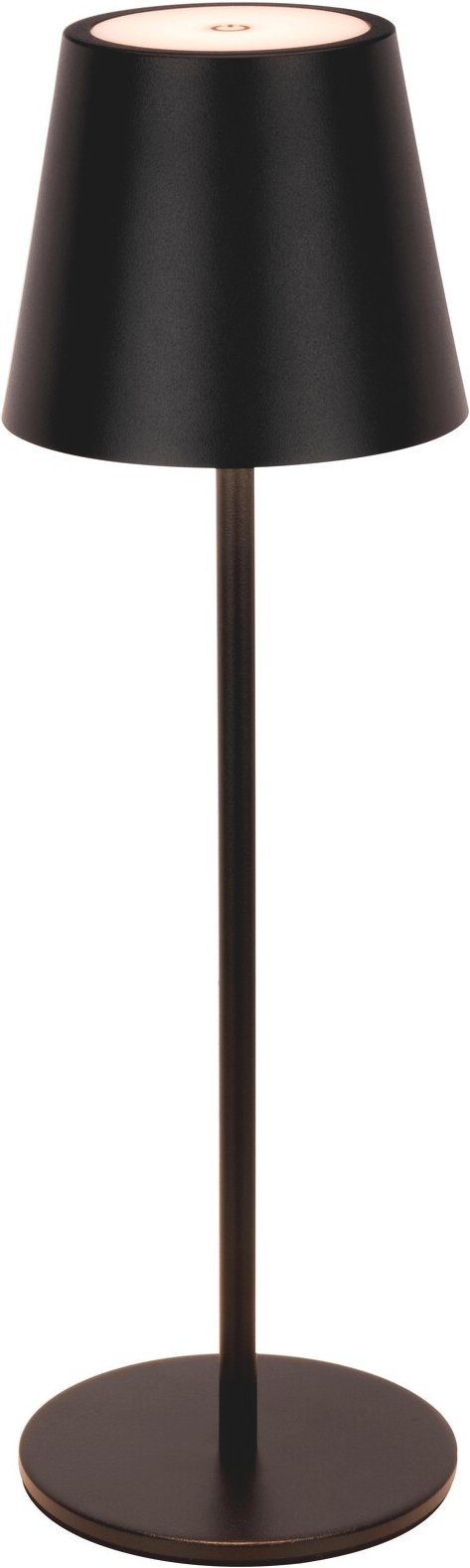 Novel Akku-Tischleuchte SEATTLE, schwarz, Metall