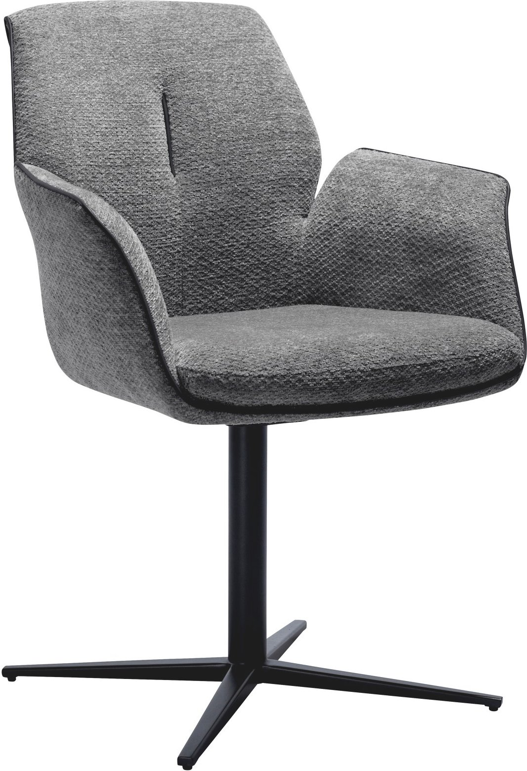 Novel Armlehnstuhl LILLY, grau, Stoff