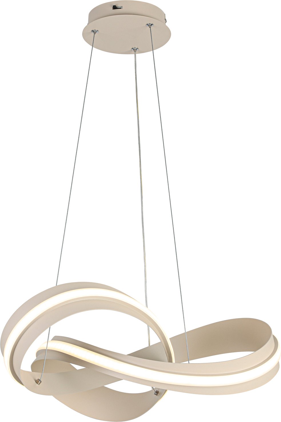 Novel LED-Hängeleuchte, sand, Aluminium