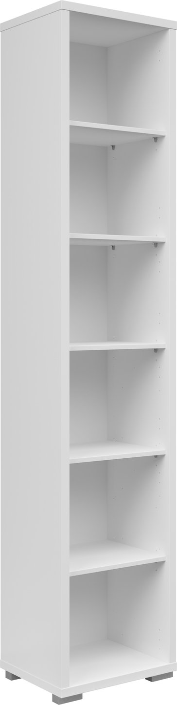 Voleo Aktenregal 6OH schmal CONNECT, Holznachbildung