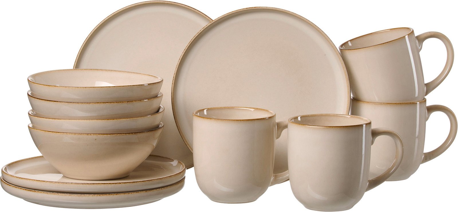 Ritzenhoff & Breker Frühstückset 12-tlg. OLIVIA, Steingut