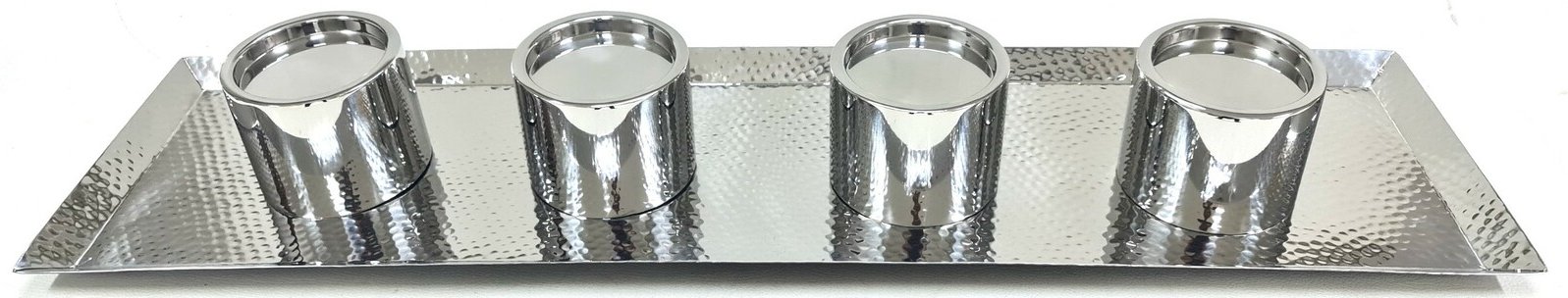 Gasper Kerzenhalter Tablett, Edelstahl
