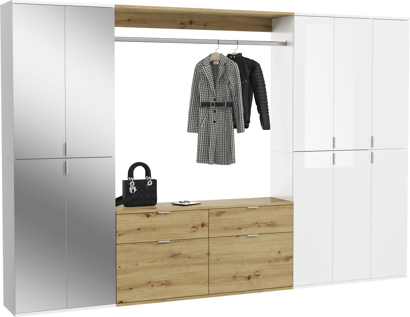 MID.YOU Garderobenkombination PROJEKT X, Holznachbildung