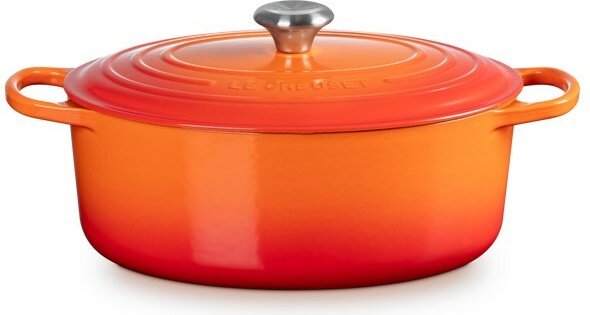LE CREUSET Bräter oval 31cm ofenrot SIGNATURE, Gusseisen