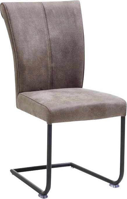 Valdera Freischwinger-Stuhl ALEGRA, Stone, Microfaser