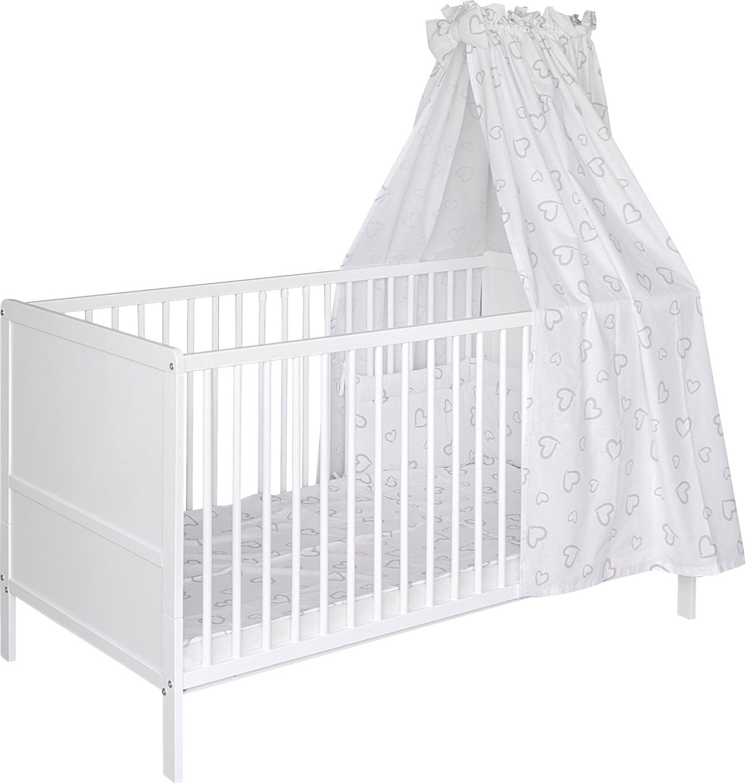 MyBaby Komplettbett SWEET HEART, Holz