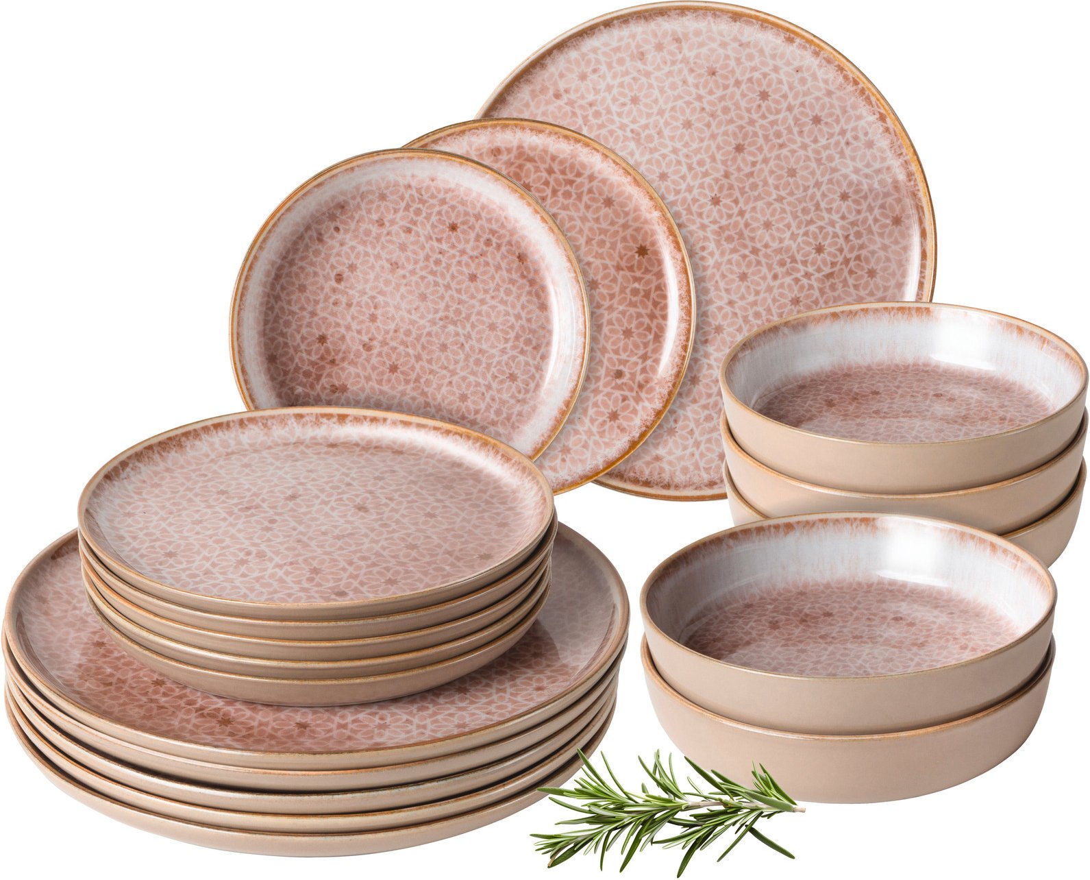 Moritz & Geschirrset 18-tlg. TERRA, Porzellan