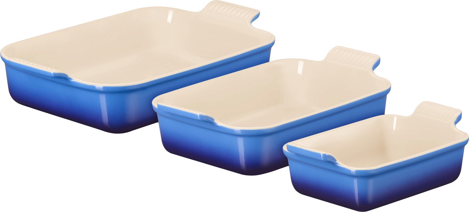Thumbnail - LE CREUSET Auflaufform 3er-Set Azure, Steingut