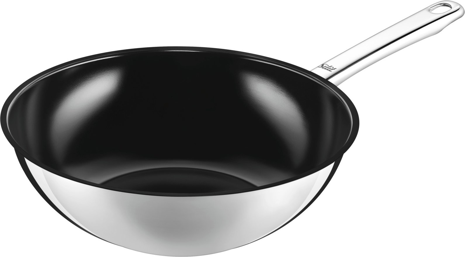 Silit Wok-Pfanne 28 cm WUHAN, Edelstahl