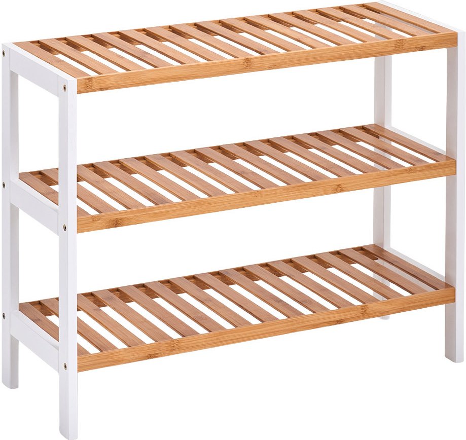 Thumbnail - Zeller Present Schuhregal mit 3 Ablagen, Bambus