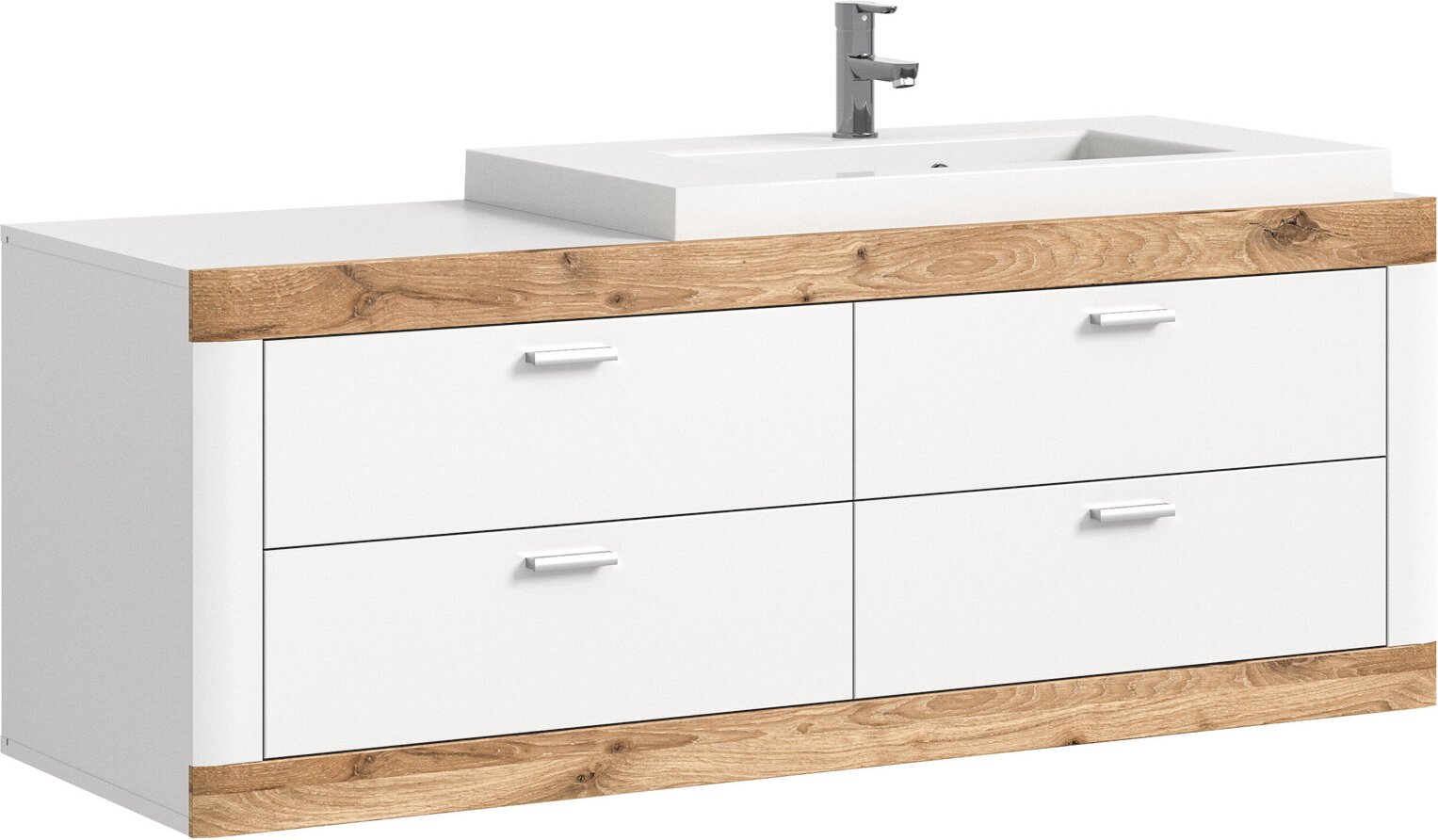 MID.YOU Waschbeckenunterschrank LAREDO, Holznachbildung