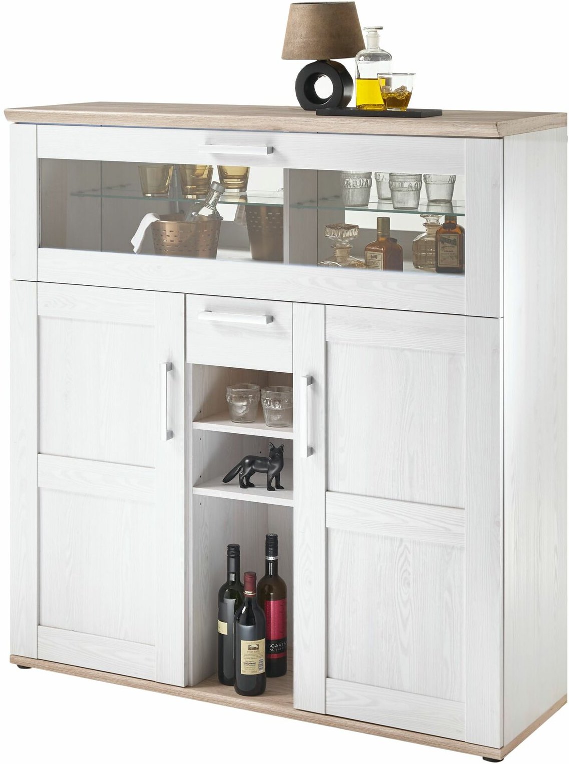 Landscape Barschrank SORTLAND, Holznachbildung