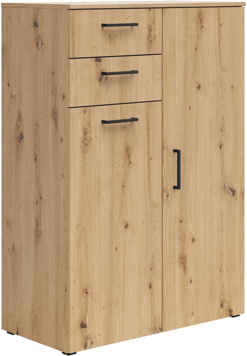 Carryhome Kommode MULTISTAURAUM, Eiche Artisan, Holznachbildung