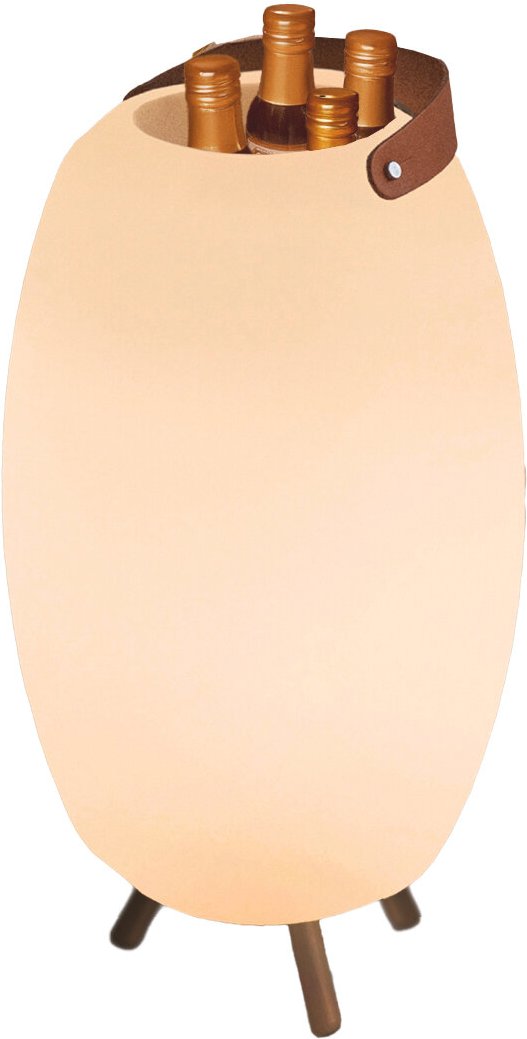 Newgarden Beleuchteter Flaschenhalter APOLO, Polyethylen