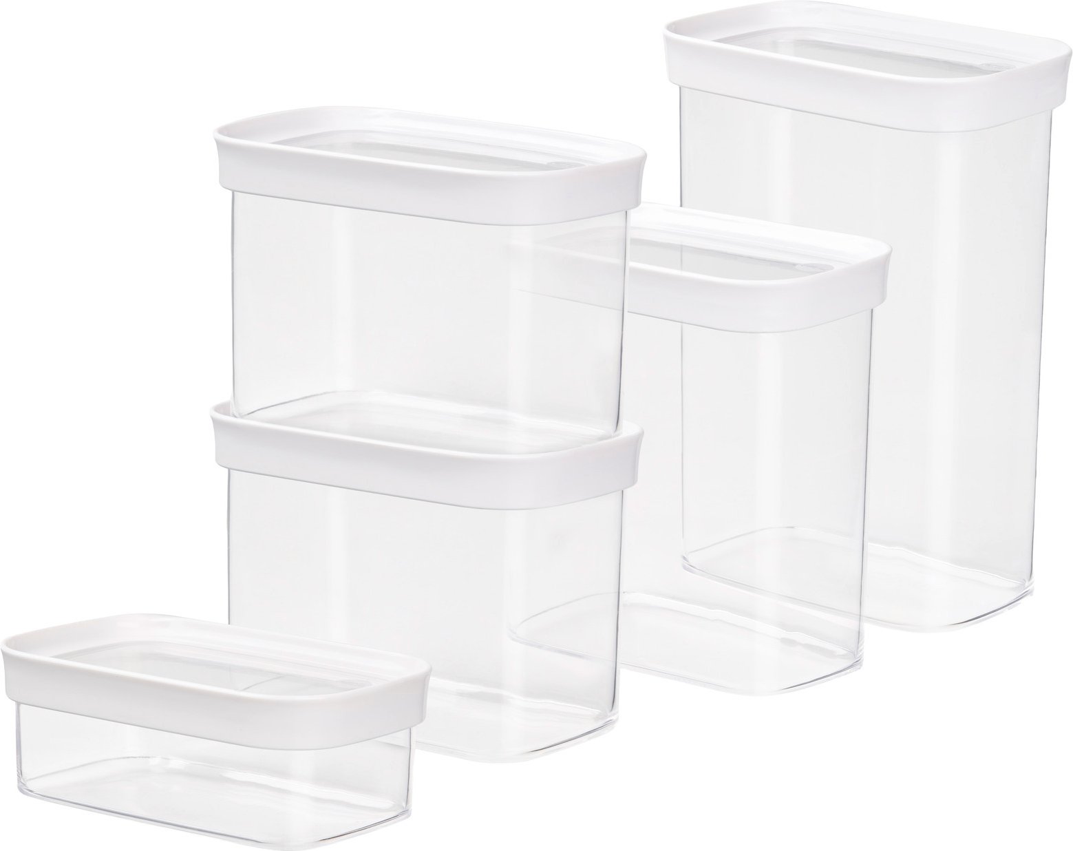 Emsa Vorratsdosenset 5-tlg. OPTIMA, Kunststoff