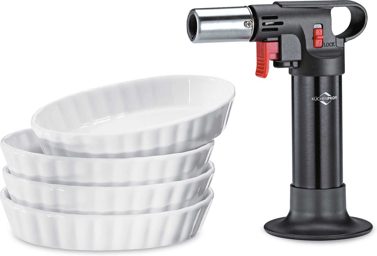 KÜCHENPROFI Crème Brûlée-Set ECO, Porzellan