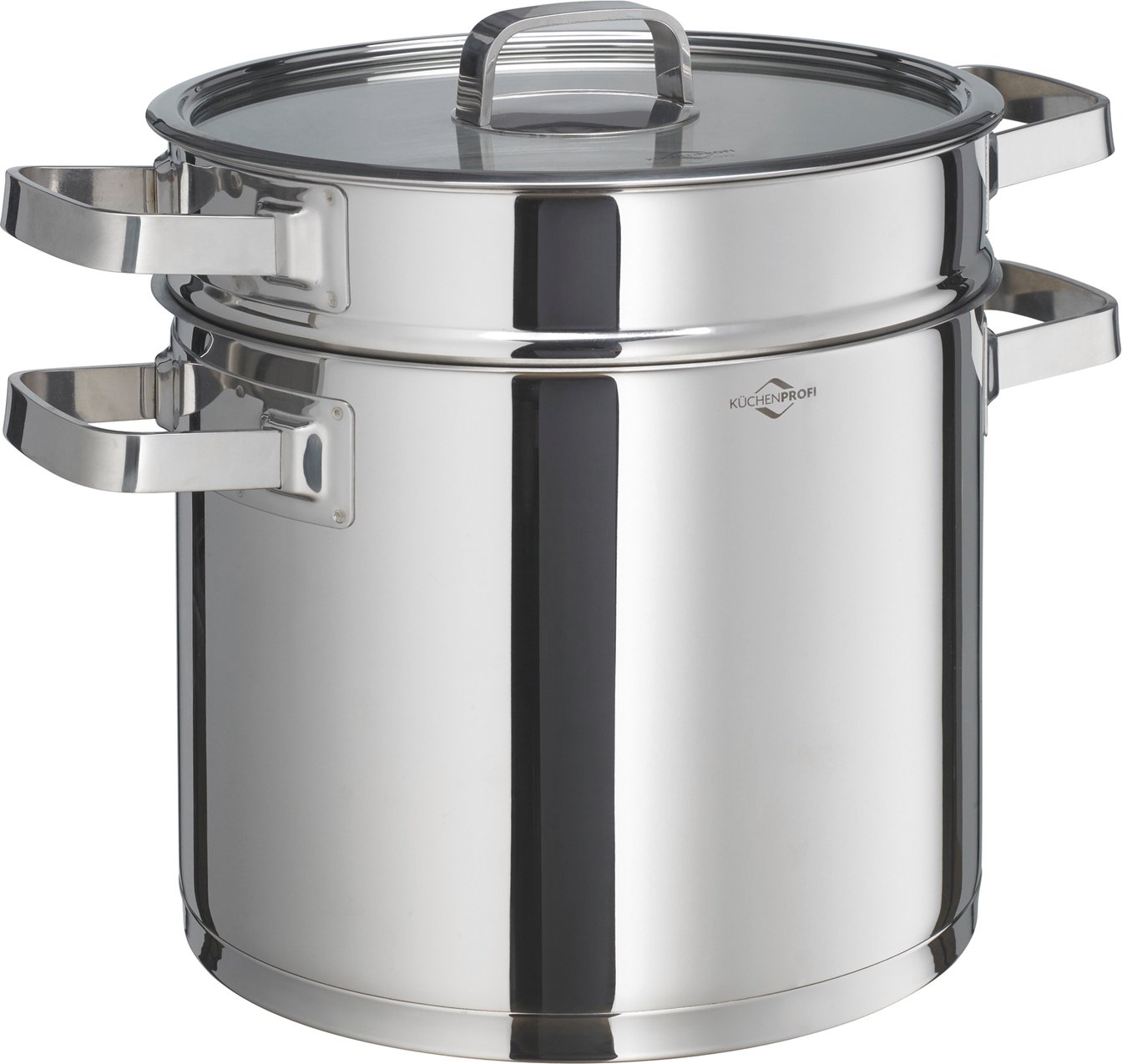 KÜCHENPROFI Kochtopf mit Pastaeinsatz SAN REMO, Edelstahl
