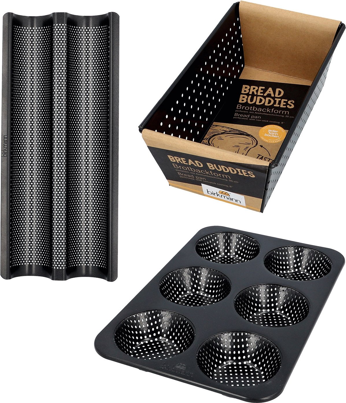 Birkmann Brotzeit 3-tlg., Stahl
