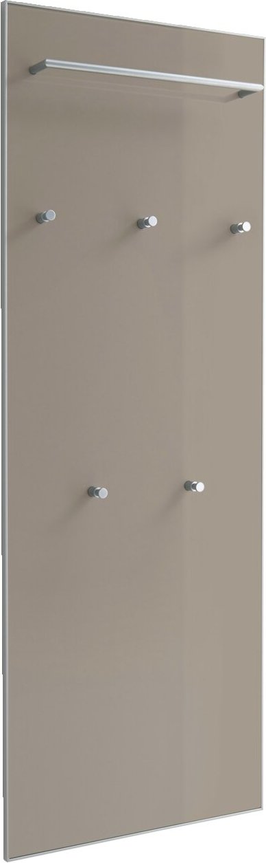 VOSS XL-Garderobenpaneel flach SANTINA, taupe, Glas